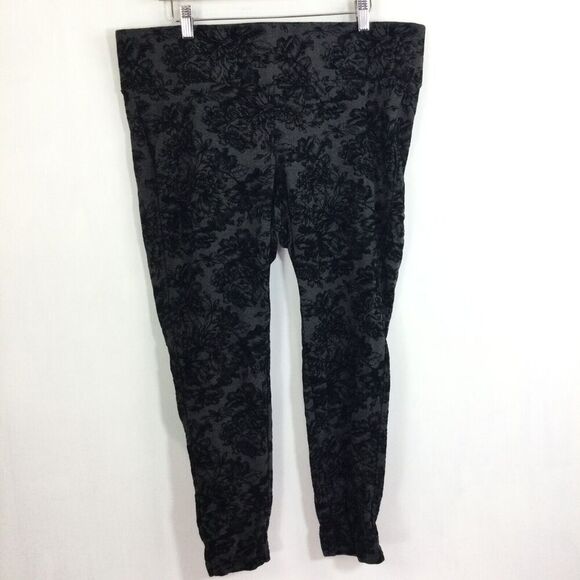 Torrid Pixie Pixie Skinny Luxe Ponte High-Rise Flocked Print Pants Plus 1X - Picture 9 of 9